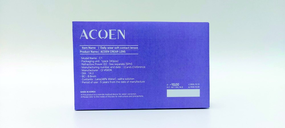 Carton back with product specification